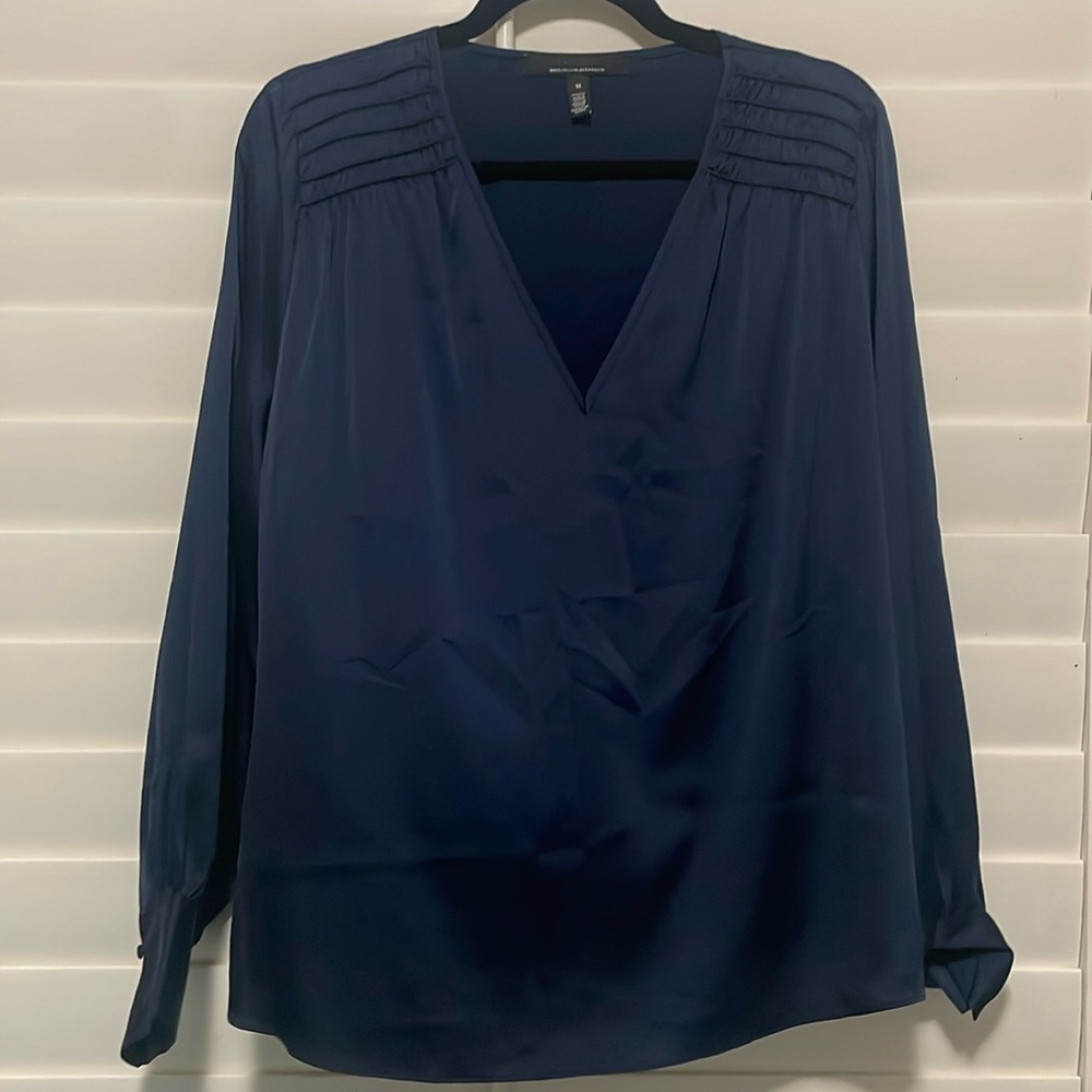 White House Black Market Satin Shirt